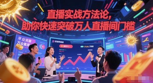 直播实战方法论，助你快速突破万人直播间门槛-财兔窝项目网