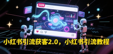 小红书引流获客2.0，小红书引流教程-财兔窝项目网
