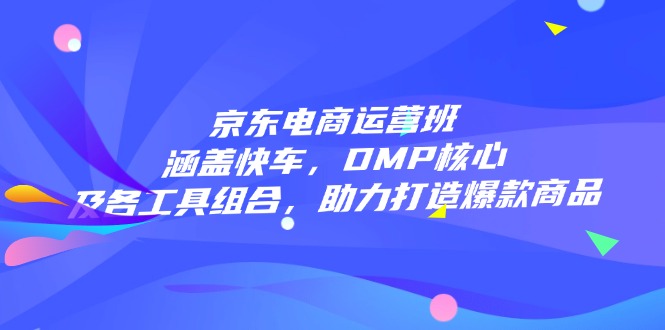 京东电商运营班：涵盖快车，DMP核心及各工具组合，助力打造爆款商品-财兔窝项目网