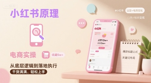 小红书原理以及详细实操流程，小红书电商教程-财兔窝项目网