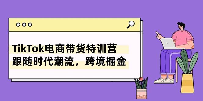 TikTok电商带货特训营，跟随时代潮流，跨境掘金(8节课-财兔窝项目网