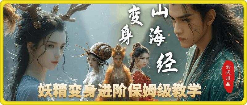 云天AI山海经变身视频教程，妖精变身进阶保姆级教学-财兔窝项目网