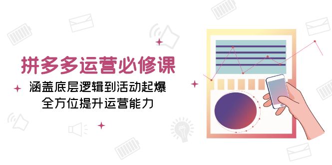 拼多多运营必修课：涵盖底层逻辑到活动起爆，全方位提升运营能力-财兔窝项目网