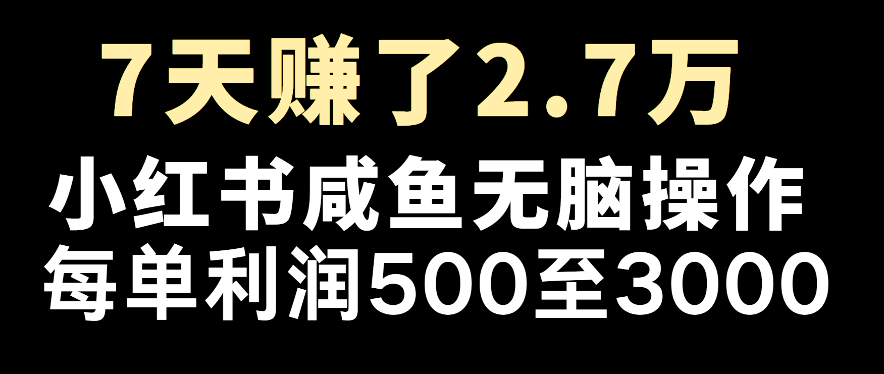 冷门暴利，超级简单的项目0成本玩法，每单在500至4000的利润-财兔窝项目网