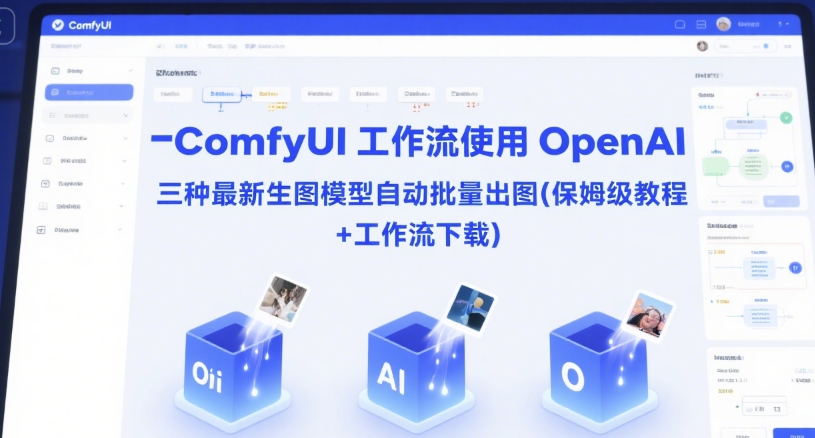 ComfyUI 工作流使用 OpenAI 三种最新生图模型自动批量出图(保姆级教程+工作流下载)-财兔窝项目网