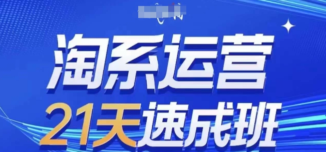 淘系运营21天速成班(更新25年5月)，0基础轻松搞定淘系运营，不做假把式-财兔窝项目网