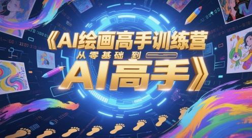 AI绘画高手训练营，从零基础到AI高手-财兔窝项目网