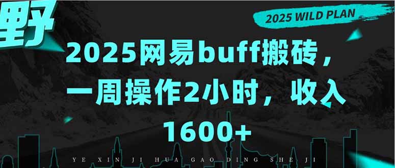 2025网易buff搬砖，一周操作2小时，收入1600+-财兔窝项目网