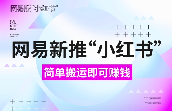网易官方新推“小红书”，搬运即有收益，新手小白千万别错过(附详细教程)【揭秘】-财兔窝项目网