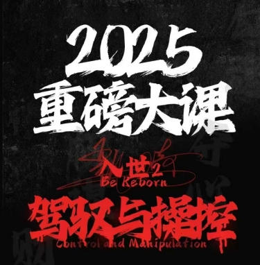 2025重磅大课，入世2，驾驭与控制-财兔窝项目网