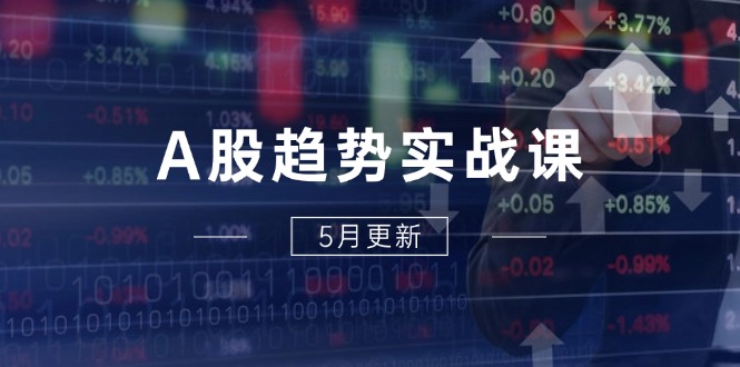 A股趋势实战课：主力动向+政策红利，2025全年策略5月更新-财兔窝项目网