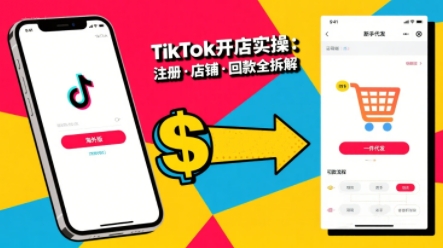 TikTok从开店到投流的进阶课，从基础实操到高阶技巧一网打尽-财兔窝项目网