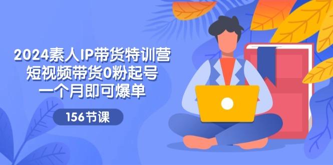 2024素人IP带货特训营，短视频带货0粉起号，一个月即可爆单(156节-财兔窝项目网
