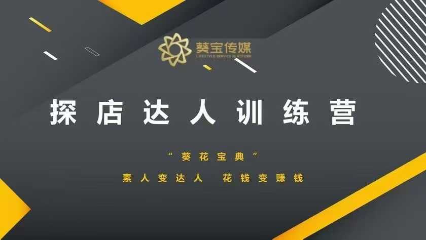 探店达人训练营，素人变达人，花钱变赚钱-财兔窝项目网