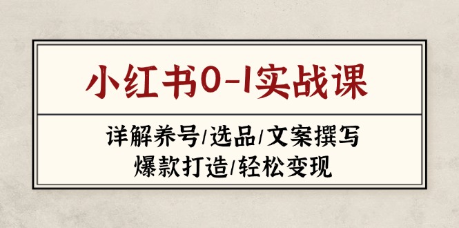 小红书0-1实战课(2023-2025-财兔窝项目网