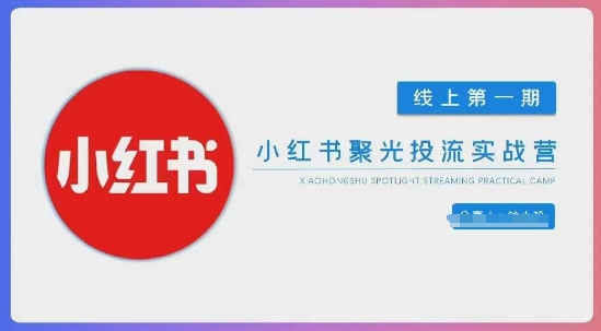 小红书聚光陪跑第一期，教你从0到1玩转小红书聚光投流，搭建小红书付费投流团队，更快的见到效果-财兔窝项目网