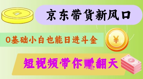 最新京东短视频带货代运营秘籍，轻松躺挣【揭秘】-财兔窝项目网