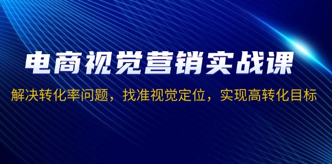 电商视觉营销实战课，解决转化率问题，找准视觉定位，实现高转化目标-财兔窝项目网