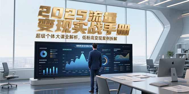 2025流量变现实战手册，超级个体大课全解析，低粉高变现案例拆解-财兔窝项目网