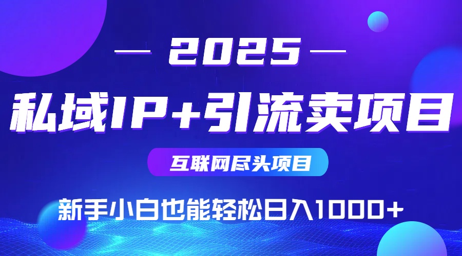 私域IP+卖项目，普通人小白也能轻松实现日入1000+-财兔窝项目网