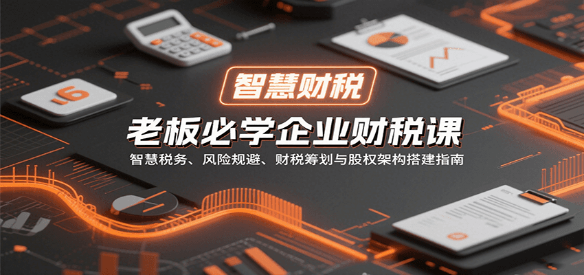 老板必学企业财税课：智慧税务、风险规避、财税筹划与股权架构搭建指南-财兔窝项目网