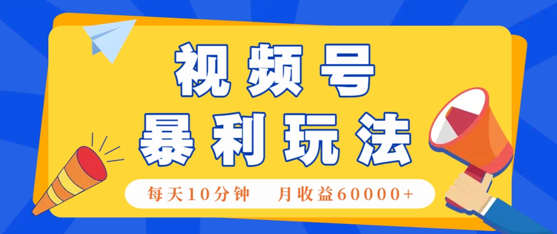 视频号AI赚钱法，每天只需10分钟，月入6万+！(超详细拆解)-财兔窝项目网