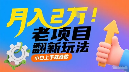 月入2W！老项目翻新玩法，小白上手就能做，非常容易上手-财兔窝项目网