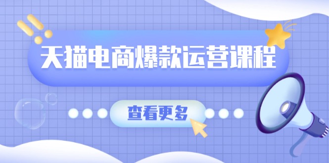 天猫电商爆款运营课程，爆款卖点提炼与流量实操，多套模型全面学习-财兔窝项目网