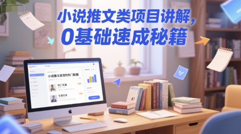 小说推文类项目讲解，0 基础速成秘籍-财兔窝项目网
