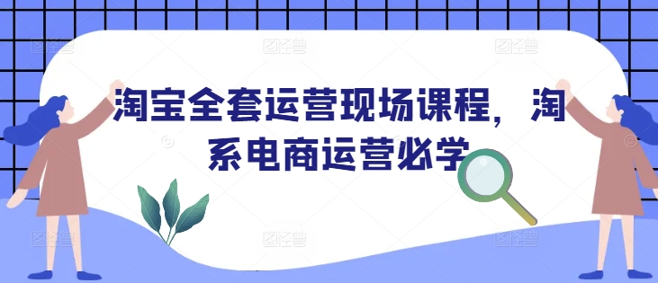 淘宝全套运营现场课程，淘系电商运营必学-财兔窝项目网