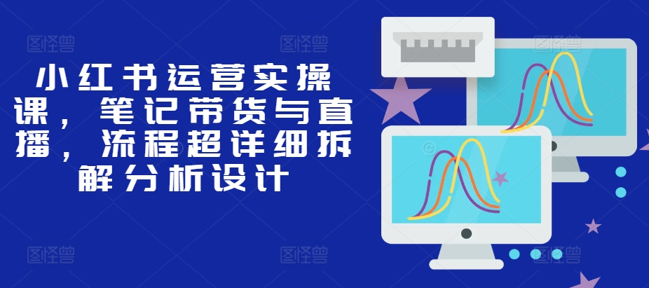 小红书运营实操课，笔记带货与直播，流程超详细拆解分析设计-财兔窝项目网