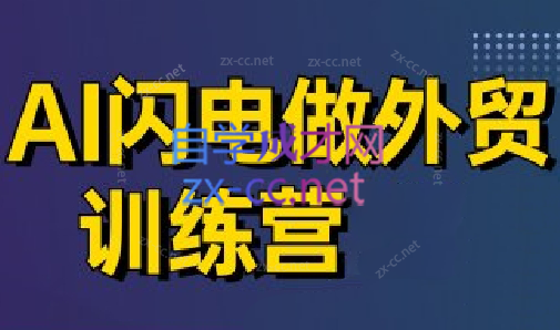 大卫·AI闪电做外贸训练营(更新4月)-财兔窝项目网