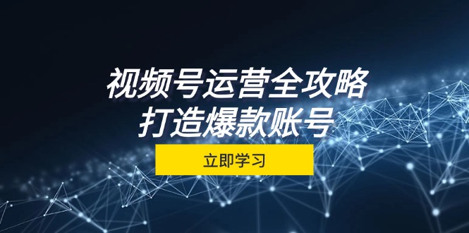 视频号运营全攻略，从定位到成交一站式学习，视频号核心秘诀，打造爆款…-财兔窝项目网