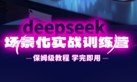 DeepSeek场景化实战训练营，保姆级教程，学完即用，手把手教你用DeepSeek提升效率-财兔窝项目网