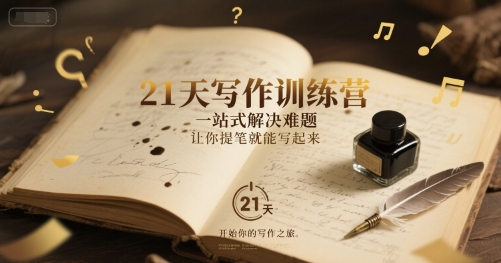 21天写作训练营，​一站式解决难题，让你提笔就能写起来-财兔窝项目网