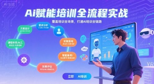 AI赋能培训全流程实站，覆盖培训全场景，打通 Al培训全链路-财兔窝项目网