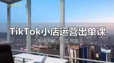 TikTok小店运营出单课，从开店选品、运营出单、发货回款，进行全流程讲解-财兔窝项目网