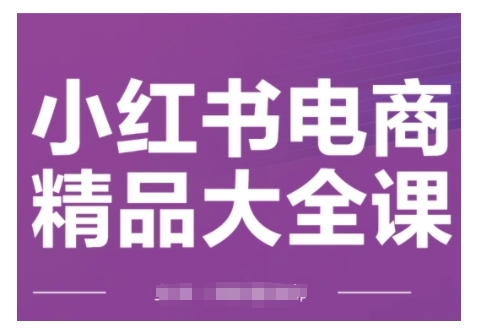 小红书电商精品大全课，快速掌握小红书运营技巧，实现精准引流与爆单目标，轻松玩转小红书电商(更新2月)-财兔窝项目网