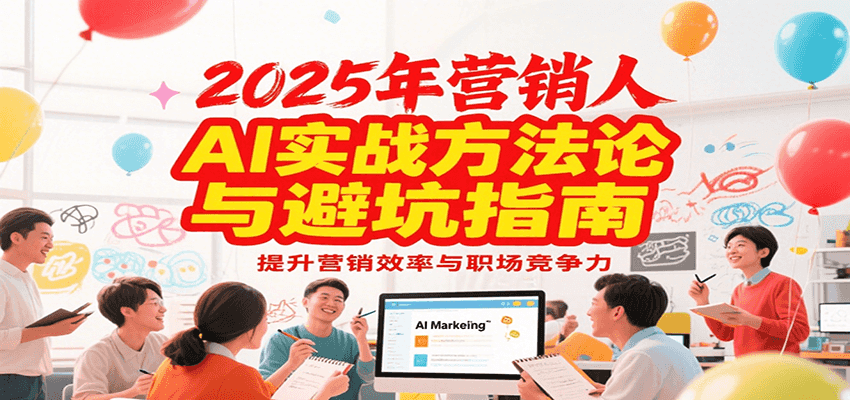 2025年营销实战方法论与避坑指南，利用AI提升营销效率与职场竞争力-财兔窝项目网