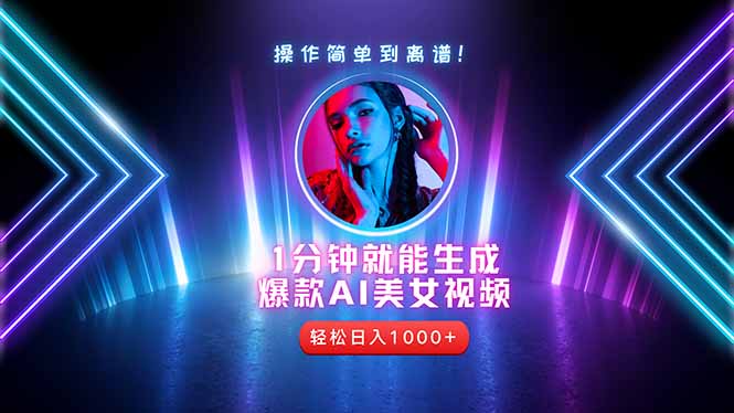 2025年最强副业：用AI做短视频，从零开始打造爆款账号！-财兔窝项目网