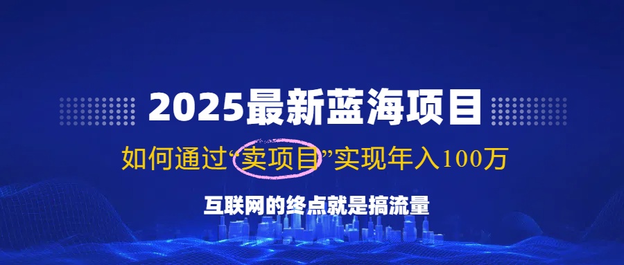 2025最新蓝海项目，零门槛轻松复制，月入10万+，新手也能操作！-财兔窝项目网