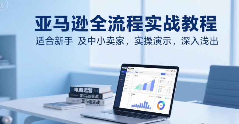 亚马逊全流程实战教程，适合新手及中小卖家，实操演示，深入浅出-财兔窝项目网