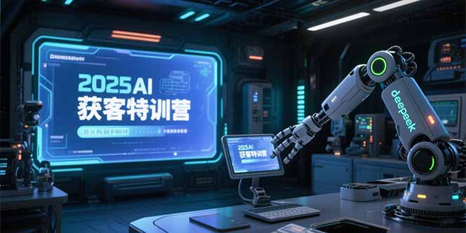 2025AI获客特训营，AI图文视频全制作，deepseek工具实操教学-财兔窝项目网