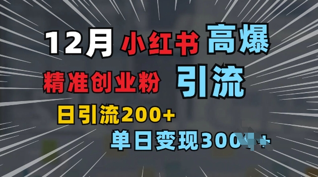 小红书一张图片“引爆”创业粉，单日+200+精准创业粉 可筛选付费意识创业粉【揭秘】-财兔窝项目网