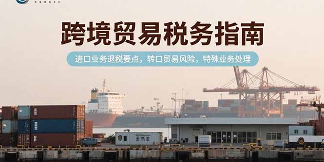 跨境贸易税务指南，进口业务退税要点，转口贸易风险，特殊业务处理-财兔窝项目网