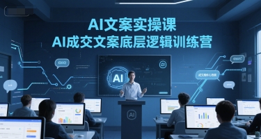 AI文案实操课，AI成交文案底层逻辑训练营-财兔窝项目网