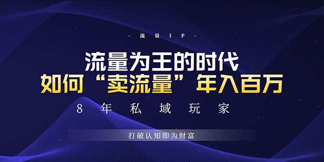 未来如何通过“卖流量”年入百万，跨越一切周期绝对蓝海项目-财兔窝项目网
