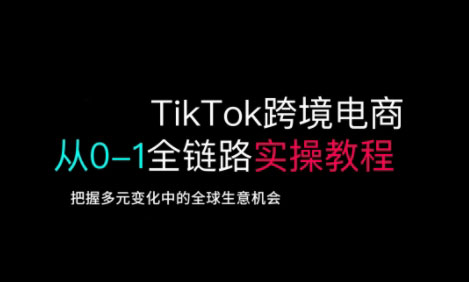 TikTok电商运营从基础到高阶全方位实操-财兔窝项目网